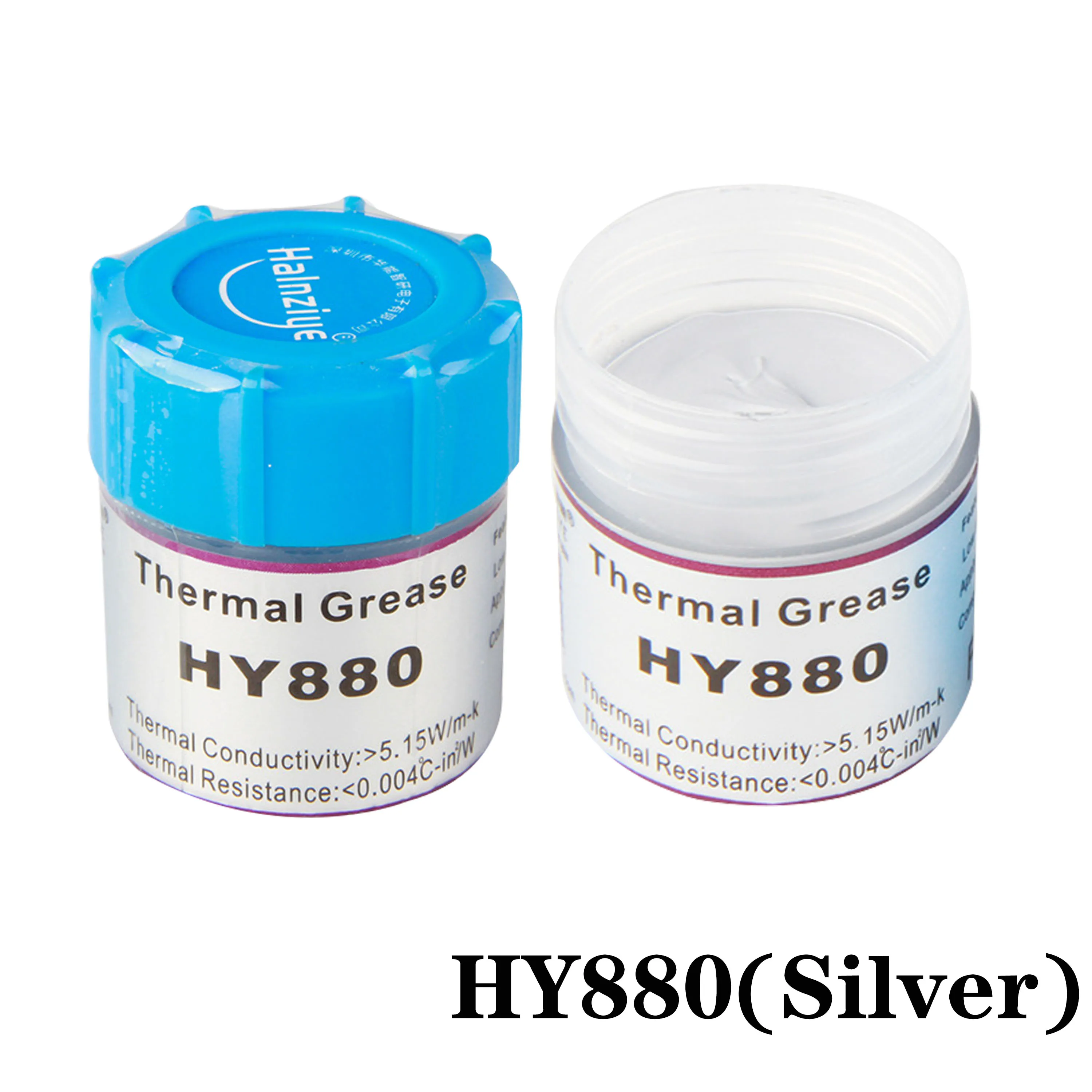 1Pcs Thermal Grease Syringe Compound Paste HY410 HY510 HY710 HY880 silicone composite thermal grease paste for CPU GPU cooling