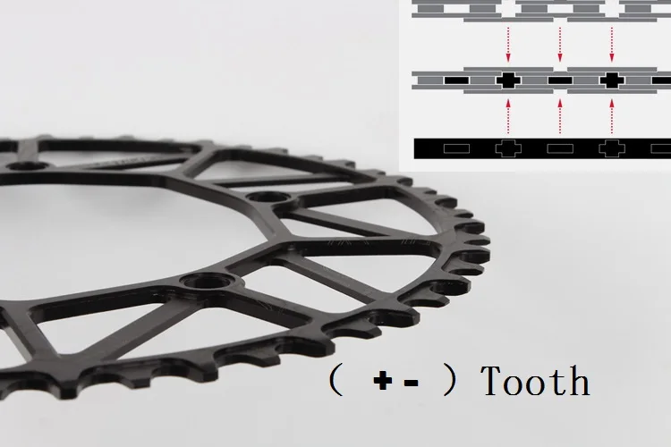 Litepro 130 BCD 50T 52T 54T 56T 58T Chainring 8 9 10 Speed Hollow CNC Alloy Single Disc Chainwheel Road Folding Bike Chain Wheel