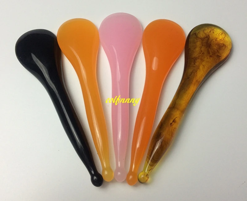 100pcs/lot Fast shipping Beeswax poking rod Beauty massage stick Wand Eye Massager Resin facial massage wand