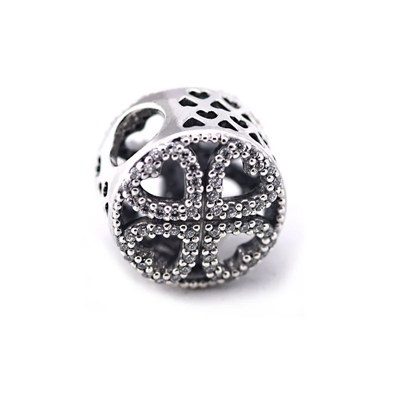 

100% 925 Sterling Silver Jewelry Petals Of Love Charm Bead DIY Fashion Jewelry Valentine' Day Gift Fits European Charm Bracelet