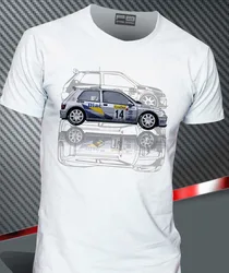 Camiseta renoult Clio Williams Maxi Kit Car Team Diac Francia para hombre, Camiseta de algodón para hombre, camiseta de ocio de moda con logotipo, verano 2019