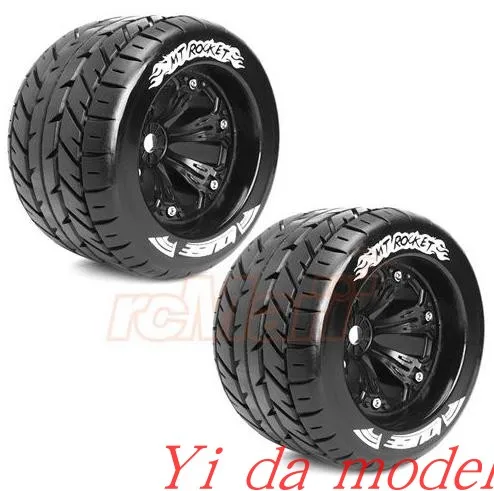 LOUISE MT-Rocket 1:8 Style Bead 3.8 Inch Wheelset w/Offset RC #L-T3217BH 2pcs