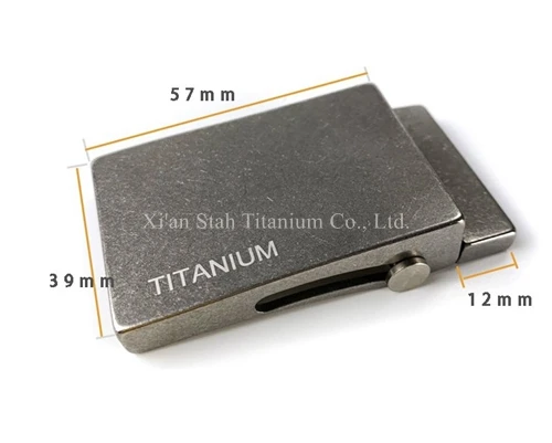 Pure Titanium Roller Belt Buckle Anti-allergic for Belt width 35mm / 38mm thickness within 4mm