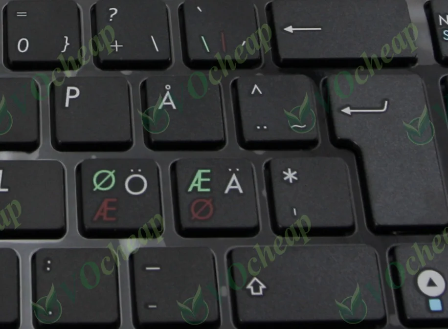 

Laptop Keyboard tastatur tangentbord for ASUS G60 K52 G51 G53 N61 U50 X61 G60J G60V G60JX G60VX G73 Black Scandinavian Nordic ND
