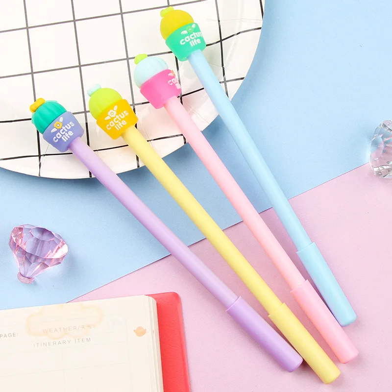 36 Pcs Creative Stationery Fairy Ball Potted Shape Gel Pen Plant Small Fresh Water Pen Primary School Supplies Stationery