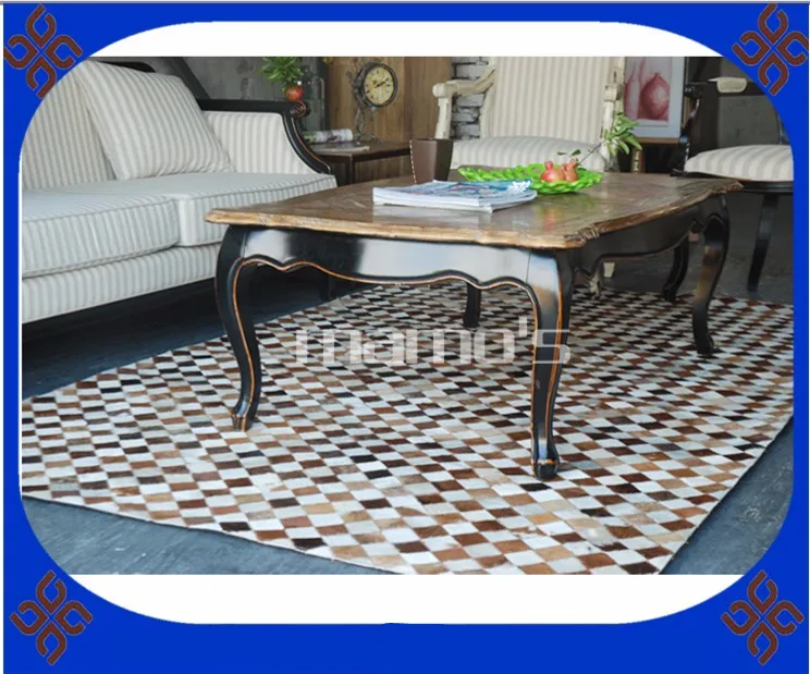 

free shipping via DHL 100% natural genuine cow leather plastic carpet