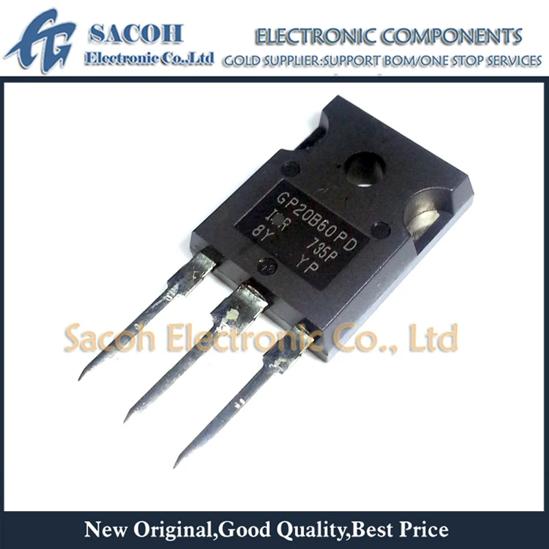 Refurbished Original 10Pcs/Lot IRGP20B60PDPBF IRGP20B60PD GP20B60PD GP20B60 20N60 TO-247 22A 600V Power IGBT