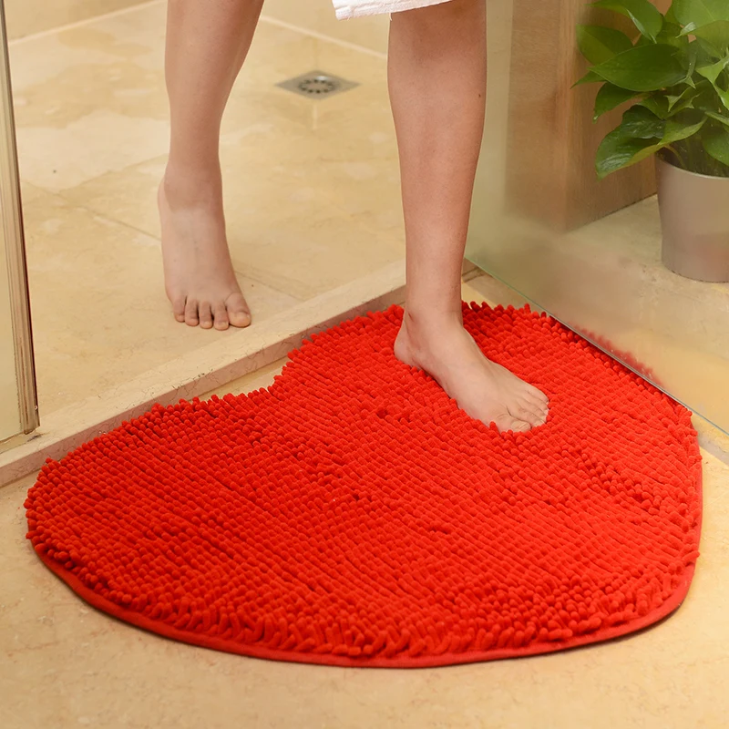 Lovely Heart Shape Bath Mats Rugs For Valentine's Day,Anti-Slip Bathroom Rug set,Bathroom Carpet Mats,alfombra tapis bain