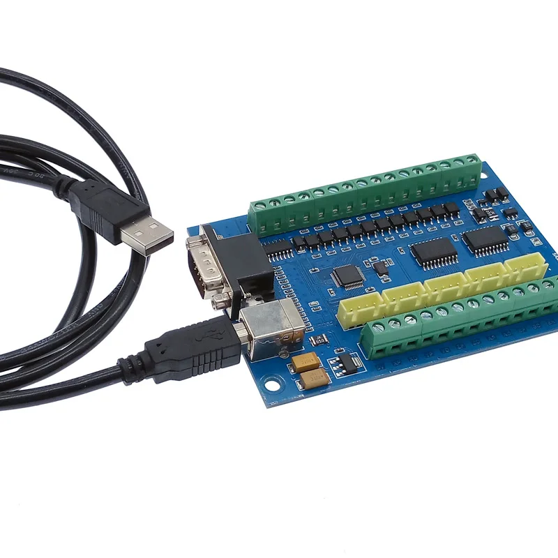 Placa controladora CNC, máquina de grabado USB MACH3, 5 ejes con tarjeta controladora de movimiento MPG paso a paso