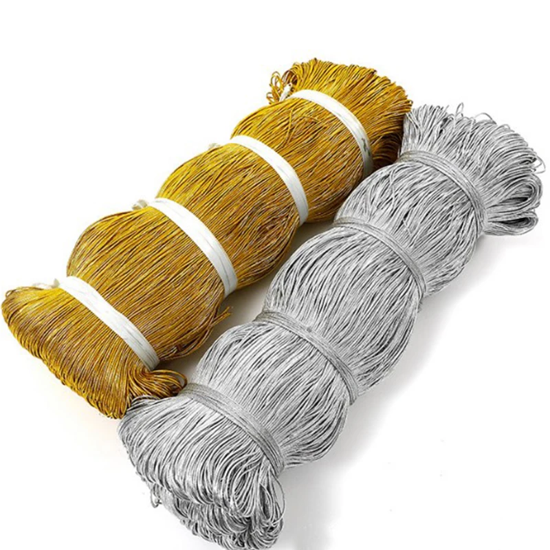 1.0mm 10Meters Gold /Silver thread color Elastic line Cord Ropes Line Wire DIY Jewelry Making Bracelet sew appareal Accessories