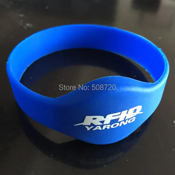 5 PCS Silicone EM4100 125KHZ Access control with our logo rfid bracelet,rfid wristband