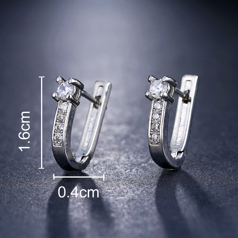 EMMAYA Wholesale Cheap Brincos Earrings Delicate Cute Cz Tiny Mini Earring Girl Women Gift