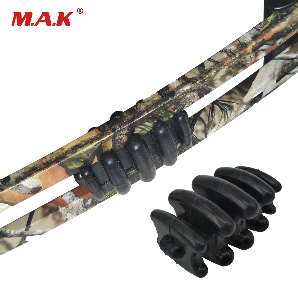 Compound Bow Limb Stabilizer Rubber Dampener Silencer Dampen Noise and Vibration for Archery Hunting Shooting