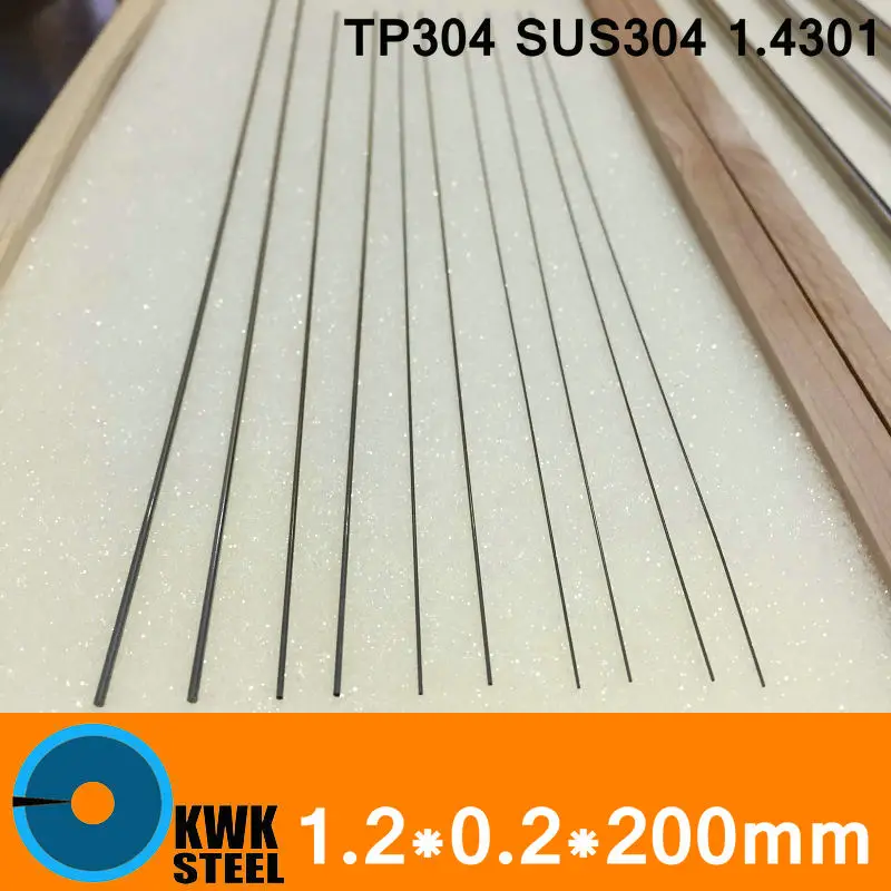 1.2*0.2*200mm OD*WT*L Stainless Steel Tube Round Capillary Pipe of TP304 SUS304 DIN 1.4301 Small Diameter Customized Legnth