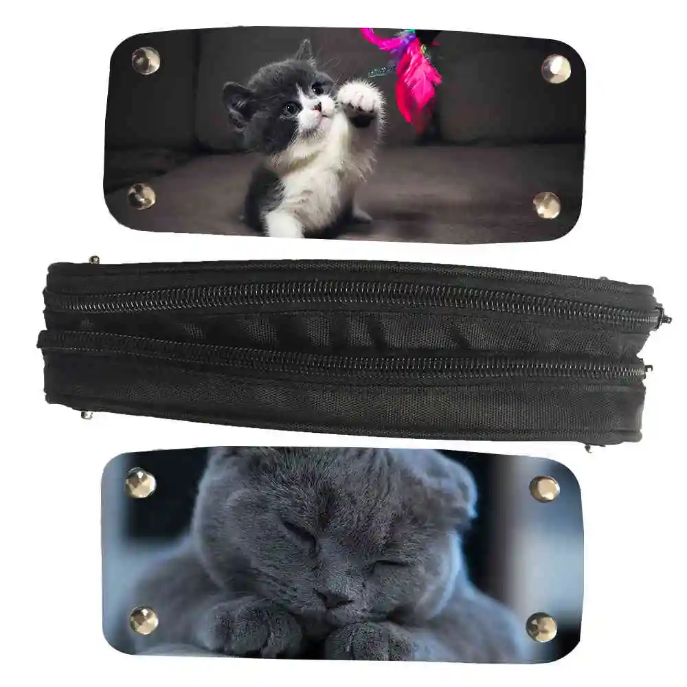 

Пенал с животными, повседневный чехол с рисунком кошки, котенка, волка, лошади, динозавра, галактики, для женщин, мужчин, подростков, мальчиков и девочек, школьный Ланч-бокс