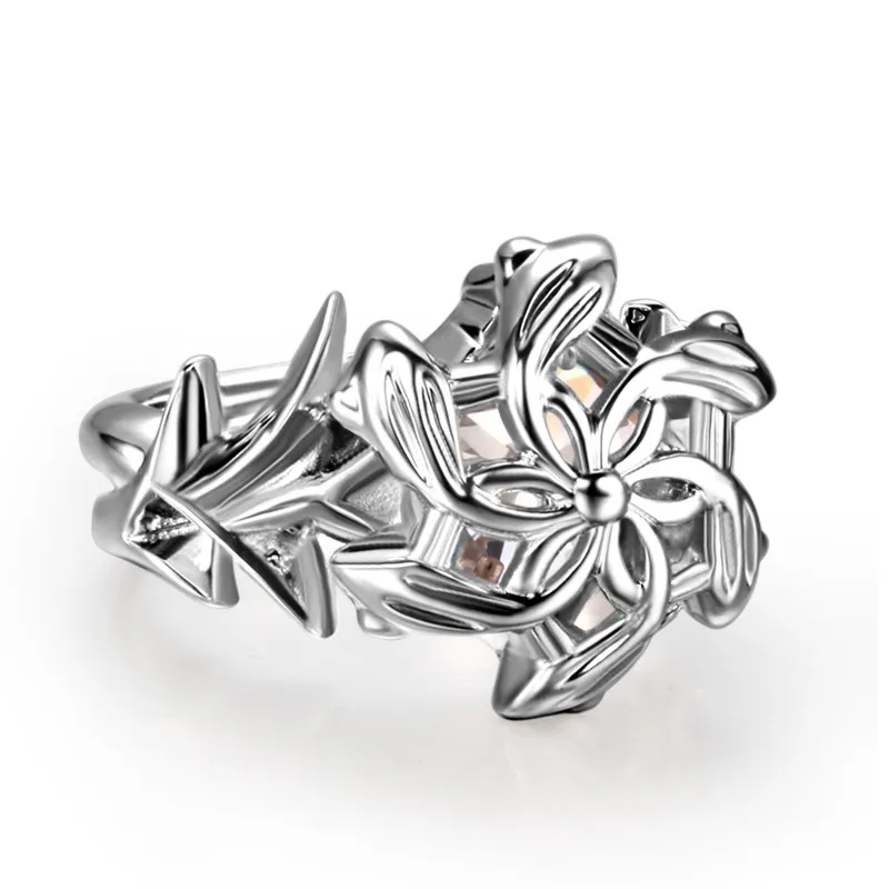 

Nenya Ring For Women Vintage Fashion Jewelry 100% Pure 925 Sterling Silver 5A Zirconia Cute Girl's Wedding Band Ring Never Fade