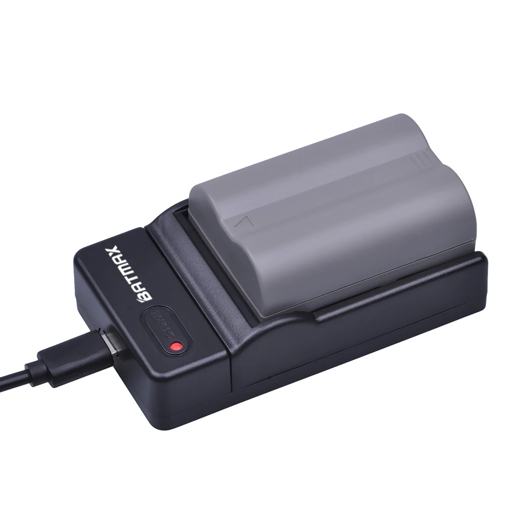 Batmax 1 PC EN-EL3E En EL3e ENEL3e Battery + USB Charger untuk Nikon D300S D300 D100 D200 D700 D70S D80 d90 D50 MH-18A