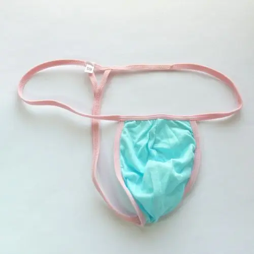 Mens G799C String Thong Pouch Fine Soft Cotton Colors Sexy Underwear Contoured Pouch