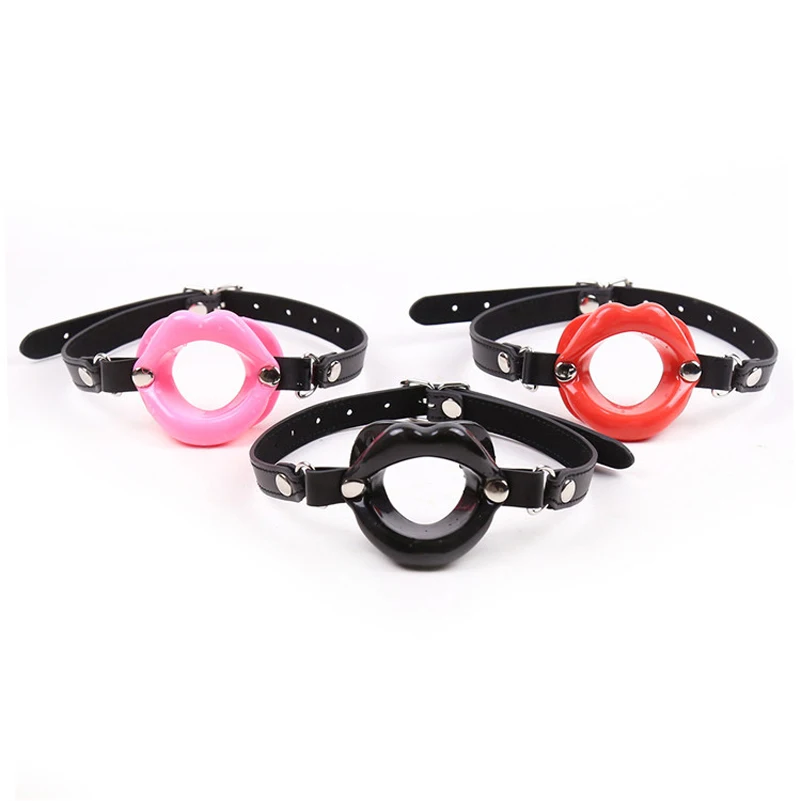 candiway Erotic Lip Gags Opening Mouth O Ring BDSM Sexy Oral Sex Gag Bondage Restraints Fetish Slave Adult Sex Toy For Couples