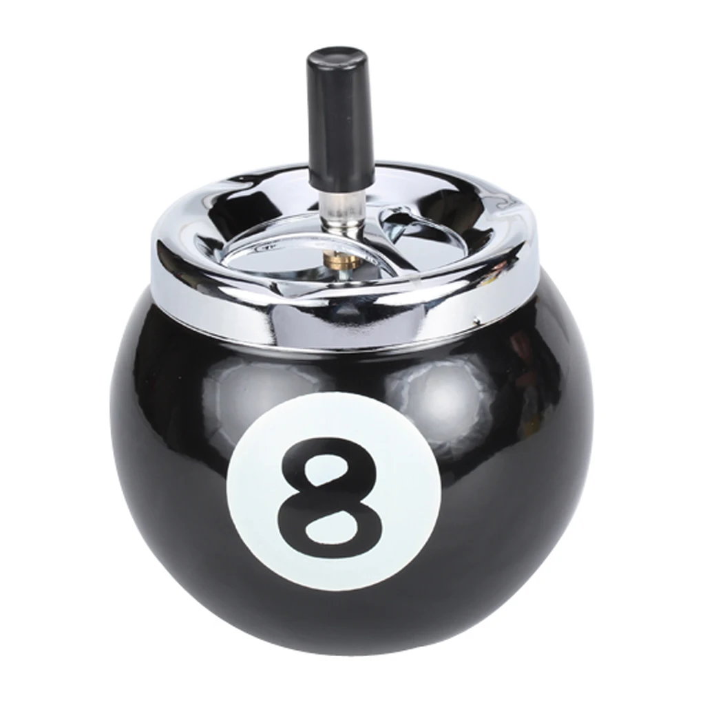 Novelty  Metal Push Button Pool Billiard Ball Shape   Holder