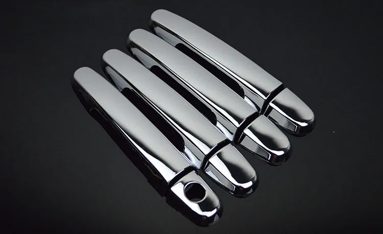 FUNDUOO New Chrome Door Handle Cover + Cup Bowl combo For Toyota Yaris Vios 2006-2013 Toyota Corolla 2003 - 2013