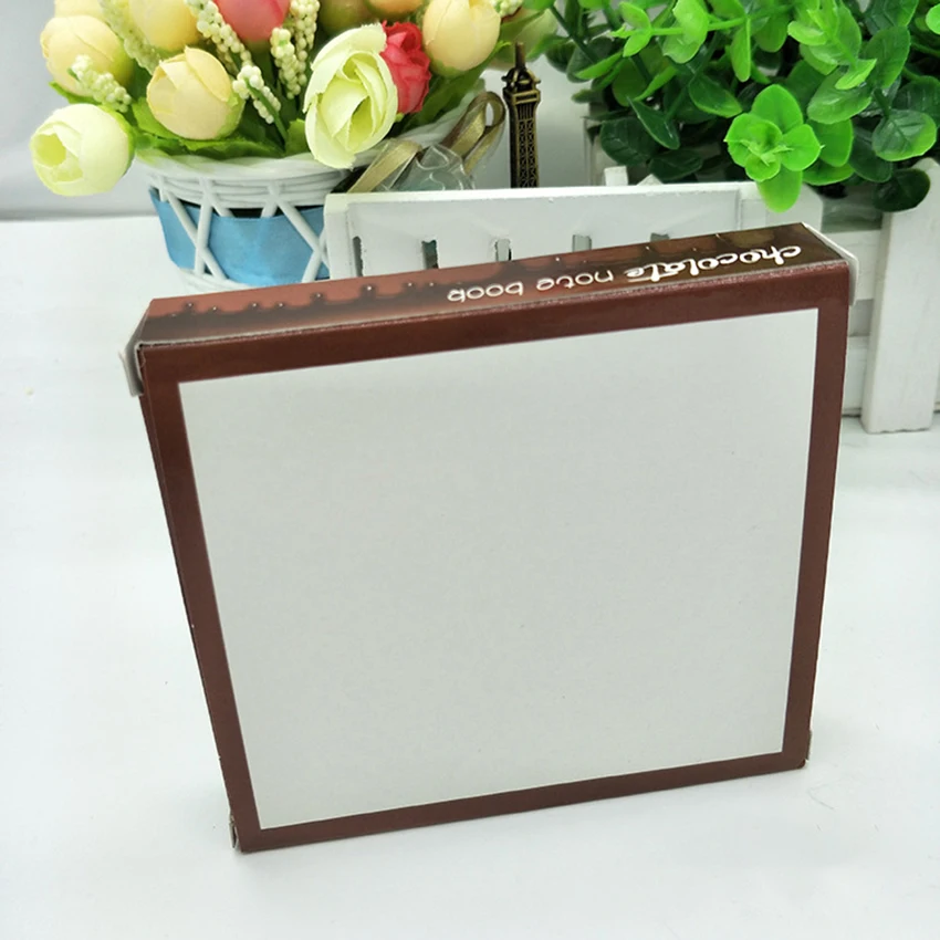 Chocolate Shape Notebook Creative Memo Pad Paper Writing Message Notepad Students Stationery Office Supplies Diary Notes