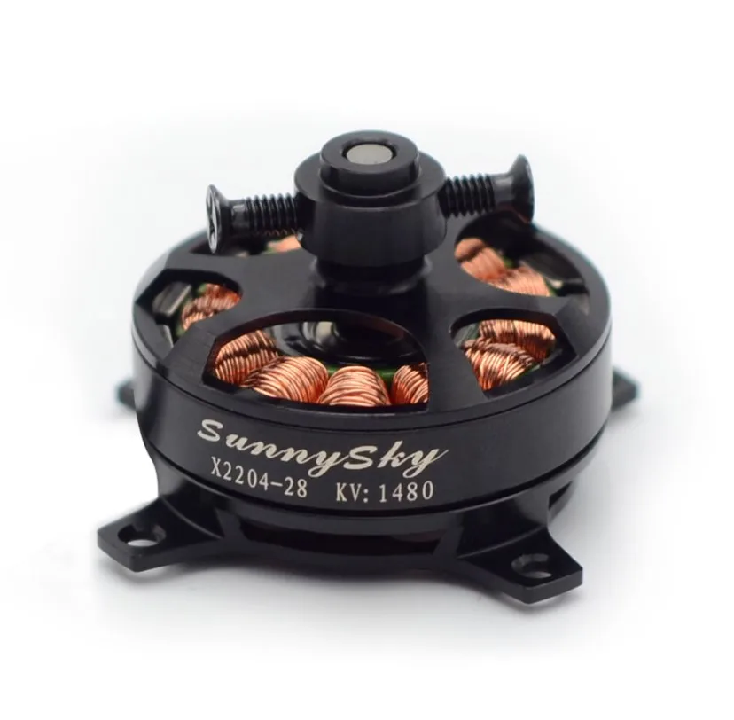 SUNNYSKY X2204 20G 2S 1800KV/1480kv 50W Brushless Motor, 340g Thrust HD8040 9047 prop