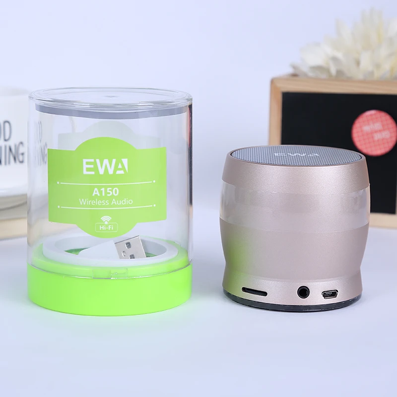 EWA A150แบบพกพาลำโพงบลูทูธ Robust Bass ขั้นสูง5W Passive ซับวูฟเฟอร์โลหะพิเศษ