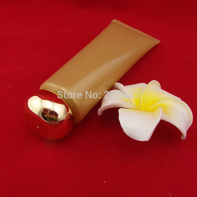 

100ml gol soft tube or mildy wash tube or butter or handcream tube with round gold lid