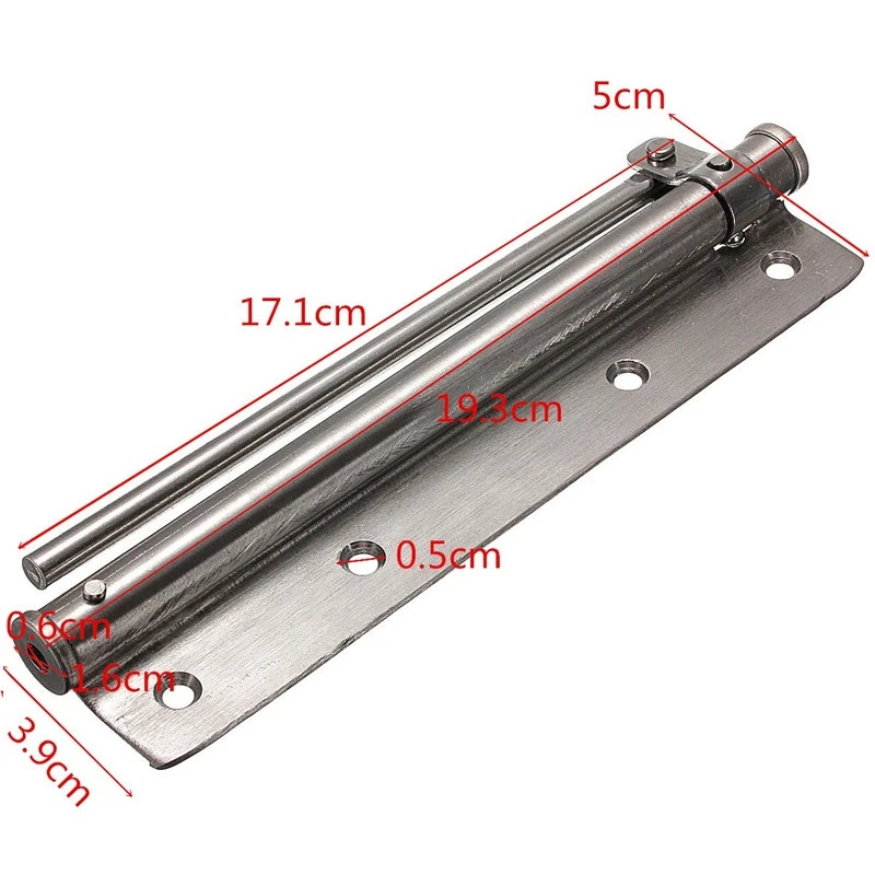 جهاز باب مقاوم للحريق مع إغلاق أوتوماتيكي ، باب مقاوم للحريق ، قوة زنبركية واحدة قابلة للتعديل مثبتة على السطح ، فولاذ مقاوم للصدأ ، 45 كجم