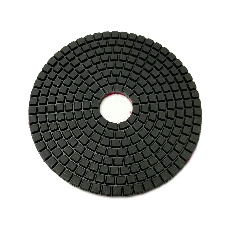 Imagem -03 - Rijilei 10 Peças Lote Polegada Diamante Polimento Almofada Molhado Granito Polimento Almofadas 125 mm Diamante Polimento Mármore Concreto 5ds1