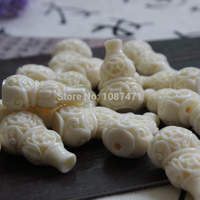 15pcs Ivory gourd DIY jewelry accessories bracelet accessories Decoration Crafts 17mm