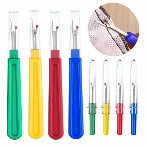 8pcs Thread Cutter Seam Ripper Stitch Unpicker Sewing Tools  Plastic Handle Craft Tool Sewing Accessoriess (4 Small 4  Large)