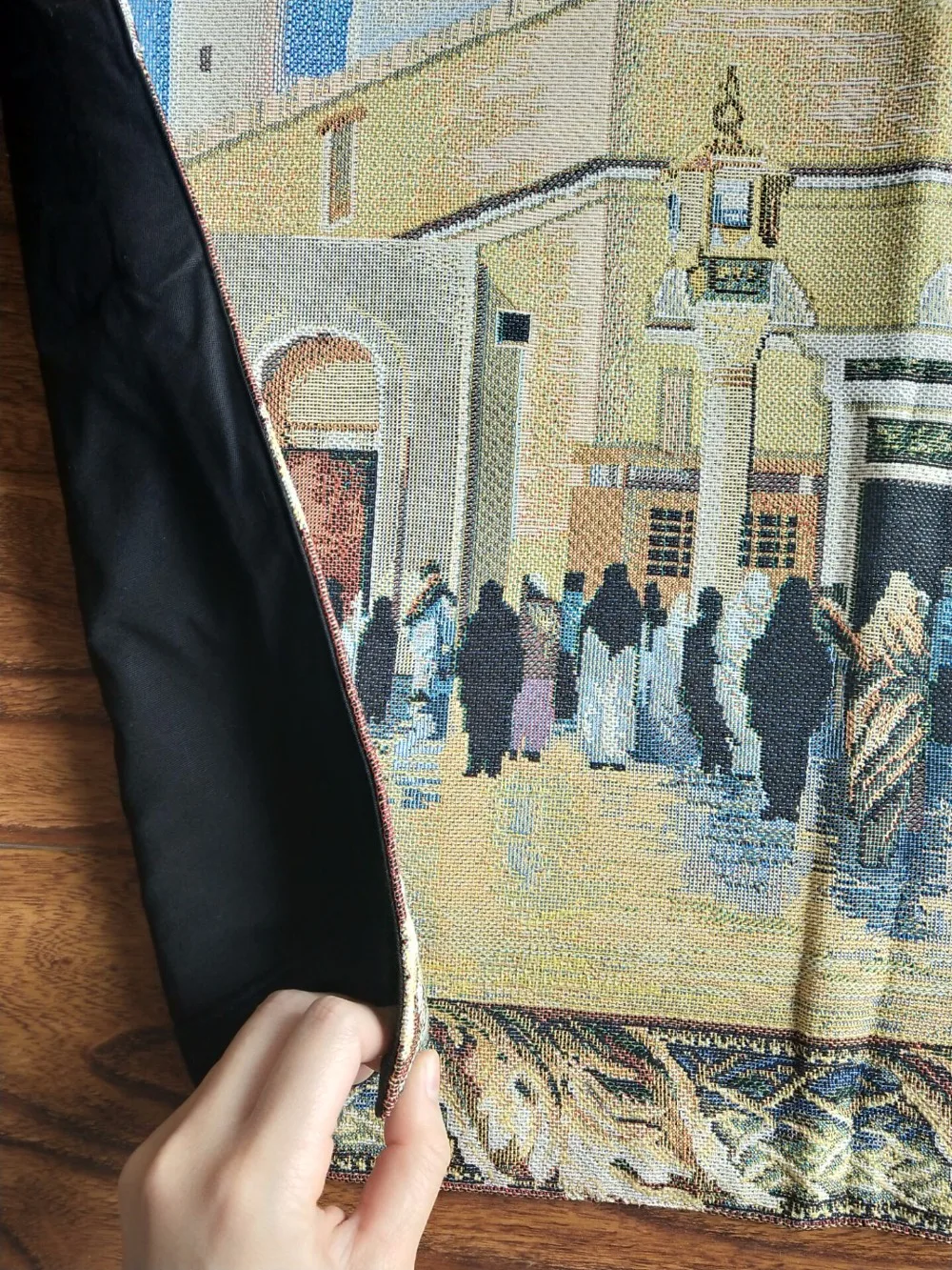 65x102cm Belgian Mecca Mosque Picture Wall Tapestry Moroccan Decor Hanging painting Fabric Goblen Wandkleed Wall Carpet Cloth