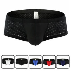 New 2019 Breathable Mesh Men Boxers Four Corner Underwear Men Cotton Mens Underwear mens underwear boxers