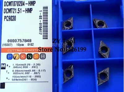 

Free shipping 10Pc DCMT070204 HMP PC9030 carbide insert Applicable to steel stainless steel, etc, high quality CNC blade