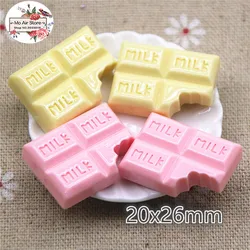 Miniature Food cream/pink chocolate sweet candy 10PCS 20x26mm Resin Flatback Cabochon Art Supply Decoration Charm Craft