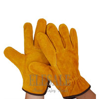 Cowhide Leather Welding Gloves Work Safety Hands Protection Gloves Fireproof Anti-Heat Leather Gloves For Welder Hands Safety