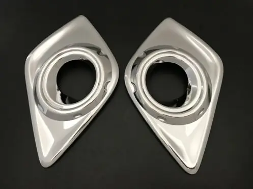 

For hilux 2017 revo accessories chrome surround fog lights cover trim for toyota hilux revo 2015-2019 hilux decorative parts