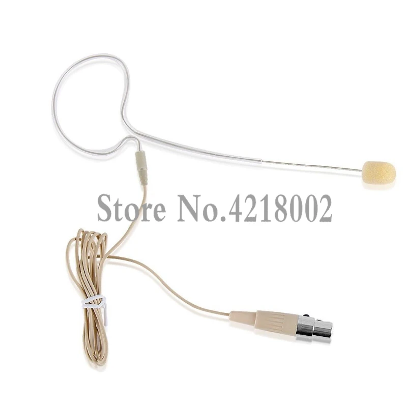 Skin In Ear Microphone Portable Omnidirectional Wired Headset Voice Audio Condenser Mic with 4 Pin Mini XLR For Shure System