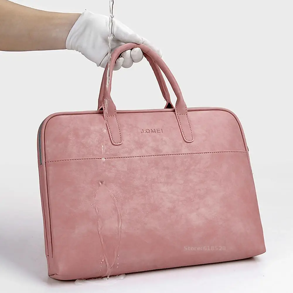 Imagem -03 - Maleta Portátil Resistente a Riscos Impermeável para Homens e Mulheres Bolsa de Ombro Estojo Notebook Moda pu 13 14 15