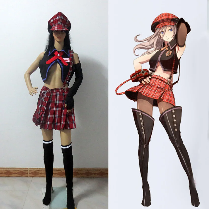 

Костюм для взрослых God Eater Alisa Ilinichina Amiella cos юбка костюм для косплея Хэллоуин