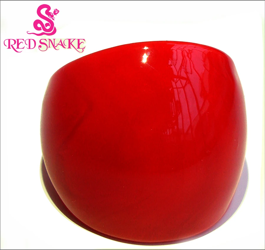 RED SNAKE Fashion Ring Handmade Pure Red Murano Glass Rings