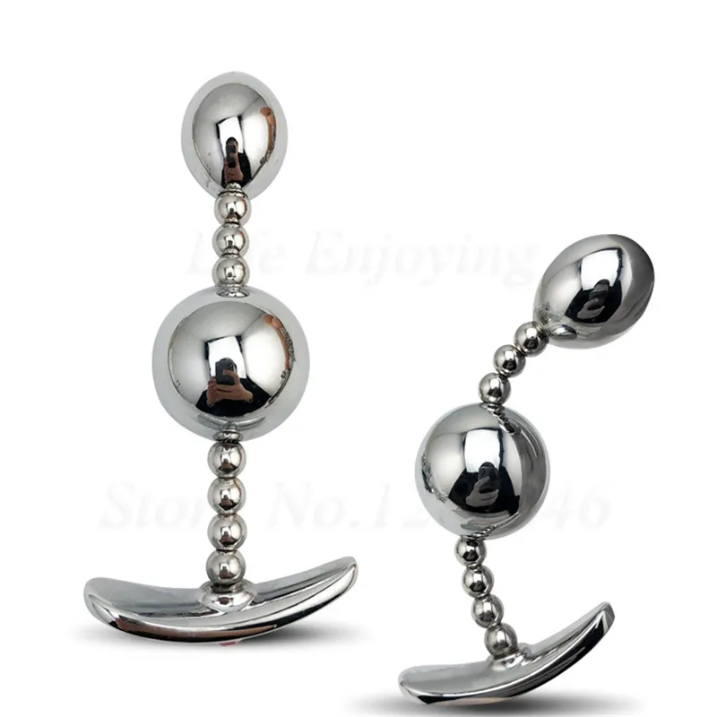 304 stainless steel Swing Ball G-spot Anal Beads Prostate Stimulation Metal Butt Plug Vagina Kegel Ball Sex Toys For Women Men