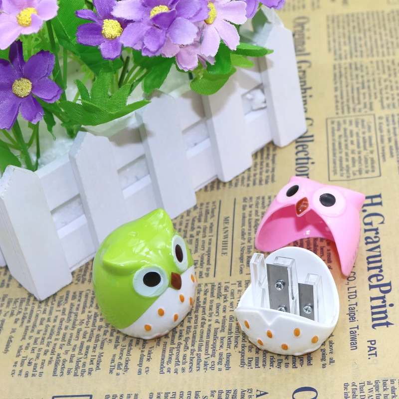 1 Pc Kawaii Owl Pencil Sharpener Cutter Knife Child Student Stationery Promotional Gift Stationery