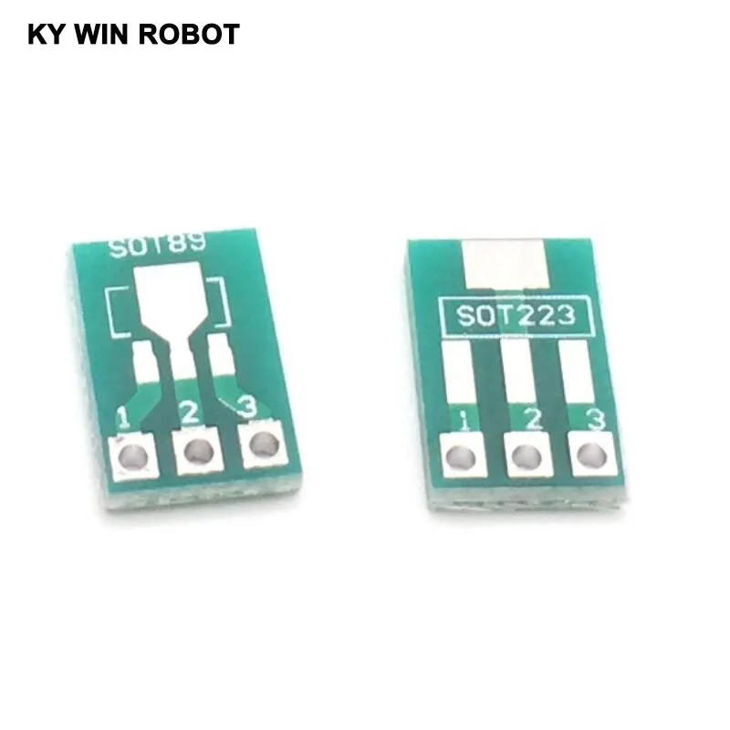 100szt SOT89 do DIP SOT223 do DIP Adapter Board Transfer Plate Pinboard 1.5mm Pitch Pin Space Test PCB Electronic Circuirt Board — zdjęcie 3