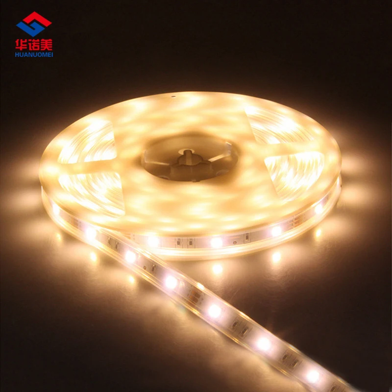 Warm White 5050 SMD LED Strip Light 5M/Roll 30LEDs/m Flexible Tape DC12V SMD5050 Waterproof IP67 White PCB led lights ribbon 12v