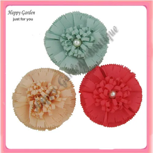 Free shipping!! 24pcs/lot  9colors silk flowers hair clip  can mix order