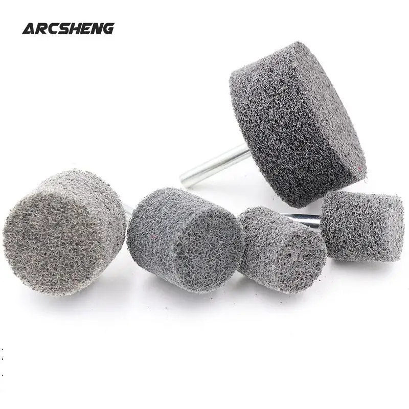 Tête de meulage en Fiber de Nylon, tige de 6mm, tête de meulage à montage spécial pour moule, finition, polissage, outils rotatifs, 1 pièce