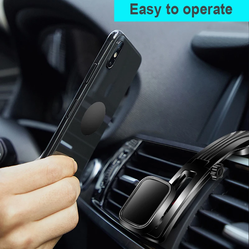 YASOKO Car Phone Mount Magnetic 360° Rotatable Phone Holder Dashboard Adjustable Vehicle Phone Stand Universal